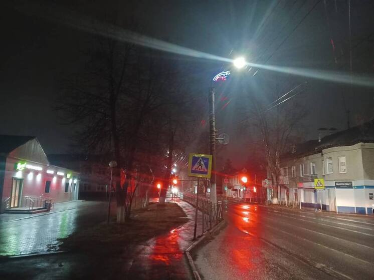 В кузбасском городе установили освещение у пешеходного перехода после вмешательства прокуратуры