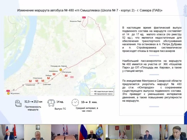 Весь сыр-бор из-за проблемного межмуниципального маршрута №480. Самарцы постоянно жалуются на долгое ожидание и переполненные автобусы.