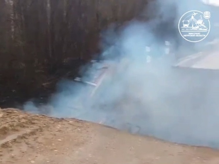 В Приамурье огонь уничтожил мост, отрезав поселок от транспортного сообщения