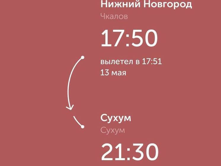 Впервые за 32 года в аэропорту Сухума приземлился самолет из Нижнего