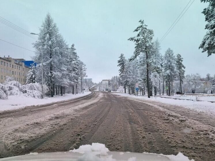 В Нерюнгринском районе ожидается усиление снегопада и ухудшение дорожных условий