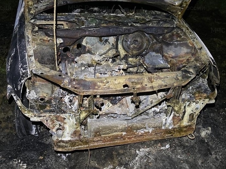 Человек пострадал при пожаре авто под Перемышлем