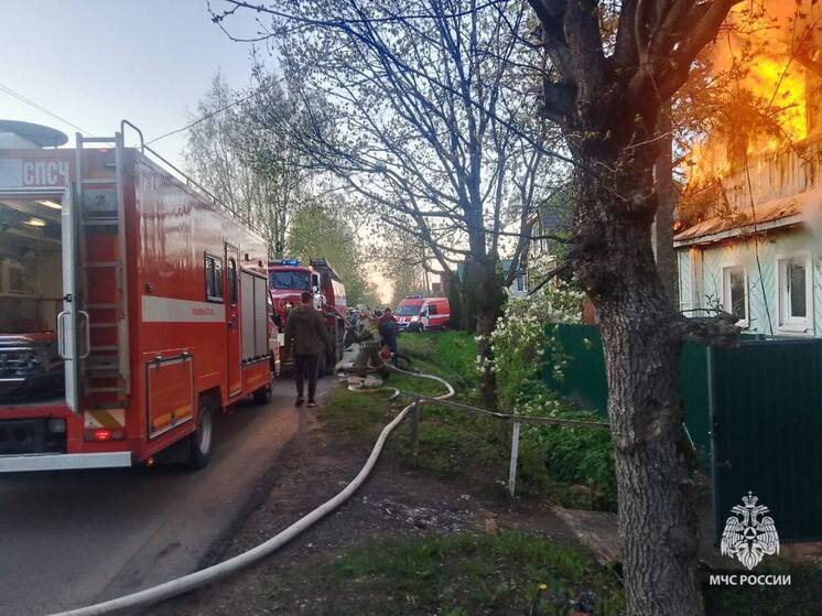 Человек пострадал при пожаре в Волховском районе Великого Новгорода