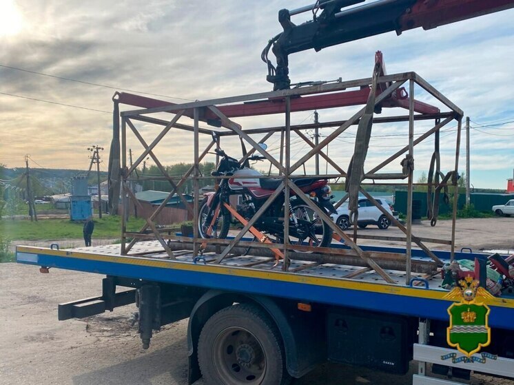 В Калуге автоинспекторы отправили на спецстоянку очередной мотоцикл