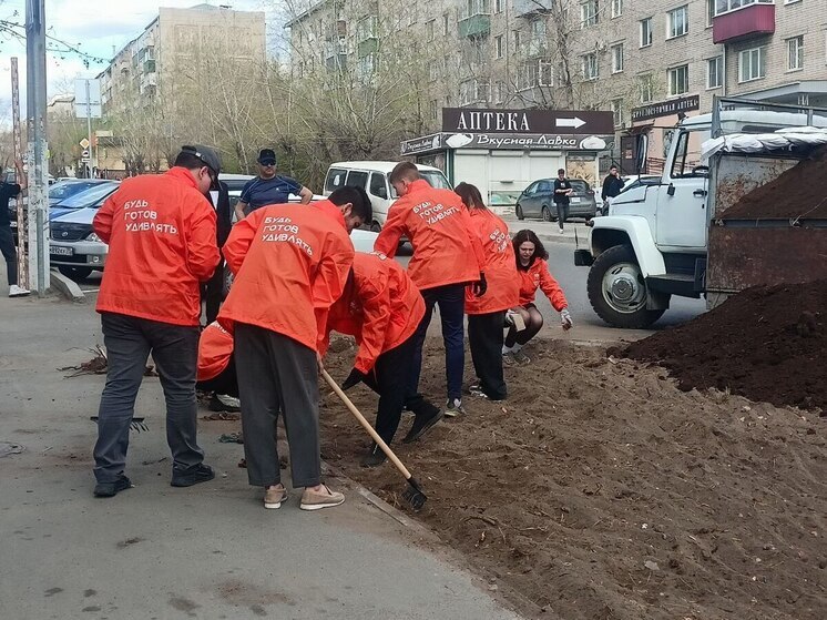 Сделанные студентами клумбы украсят улицы Читы