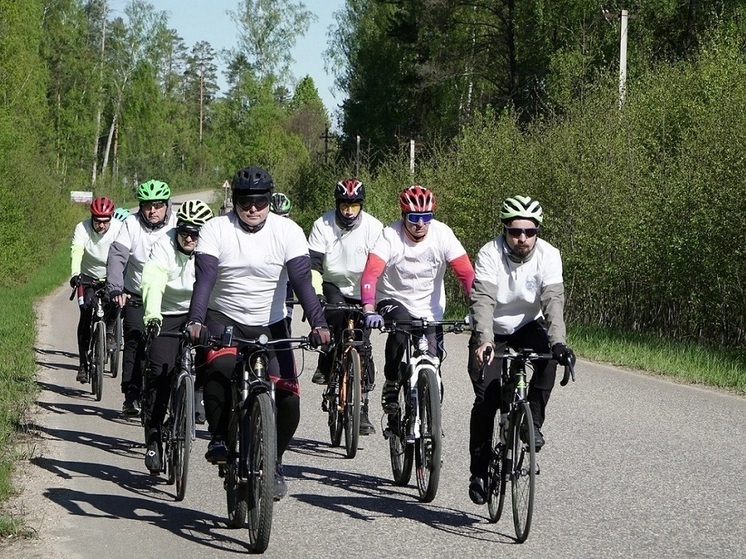 Работники электроэнергетического дивизиона «Росатома» совершили 700-километровый велопробег из Обнинска в Десногорск