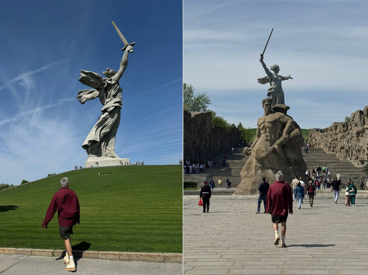 Стилист Рогов разозлил волгоградцев фотографиями в шортах на Мамаевом кургане