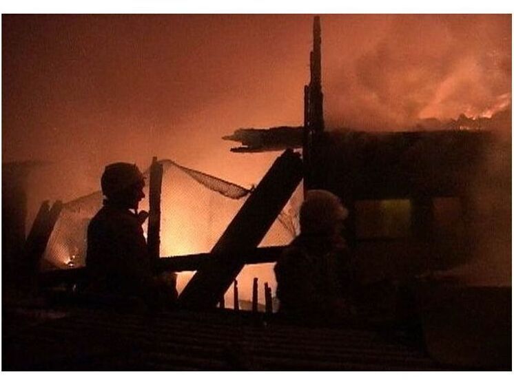 В Смоленском районе сгорела баня