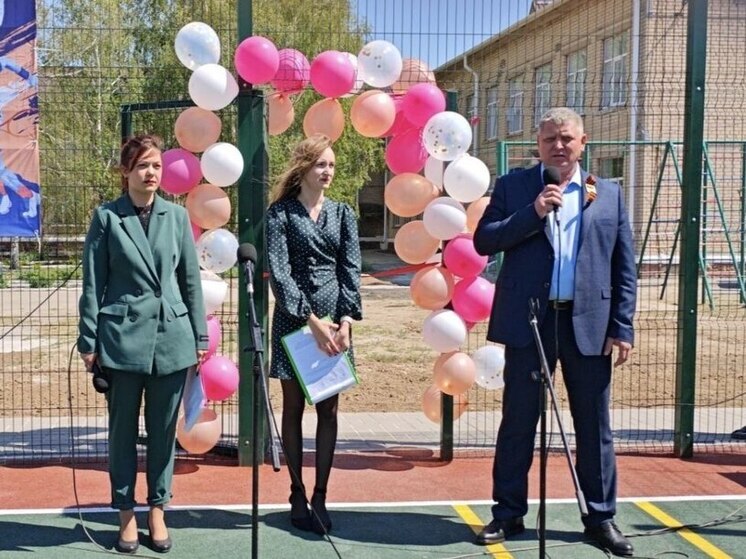 В одном из сел Каланчакского округа открыли  современную спортивную площадку