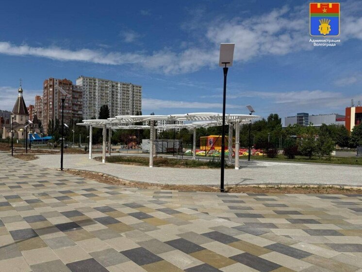 В Волгограде подходит к концу благоустройство парка Героев-летчиков