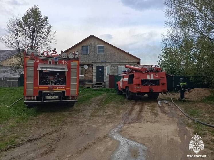 В Тверской области сотрудники МЧС не дали сгореть летнему дому