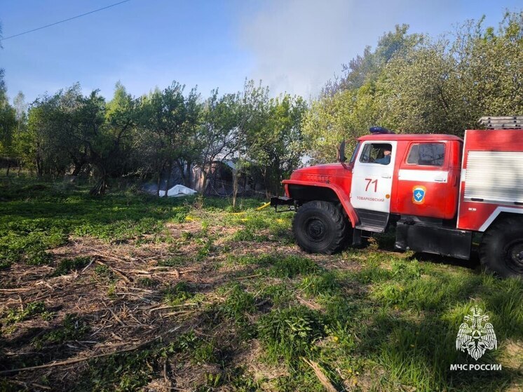 В Богородицком районе во время пожара погибла пенсионерка