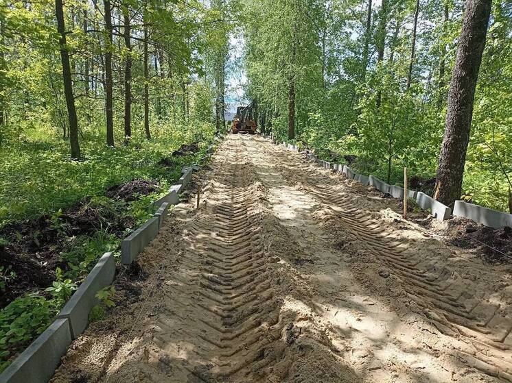 В поселке Ибреси началось благоустройство Сквера памяти и славы