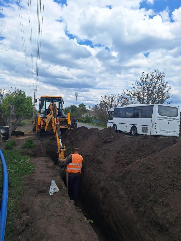 В Каменском ведется строительство нового водопровода