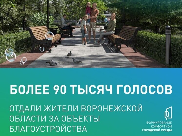 Воронежцы активно выбирают объекты для улучшения городской среды