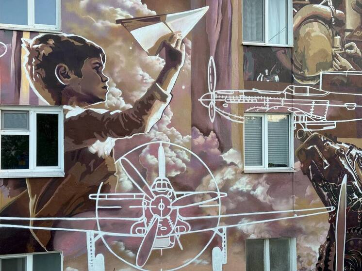 В Уфе появились новые граффити к 80-летию Победы