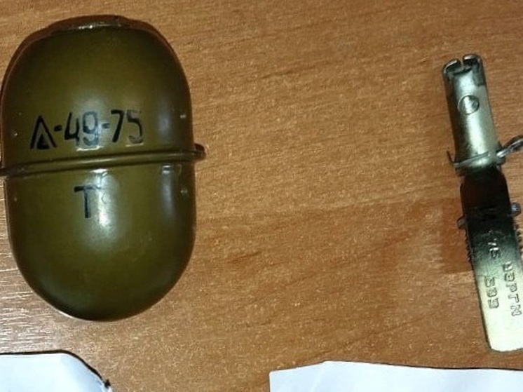 Житель Шахтерска попался на незаконном хранении гранаты