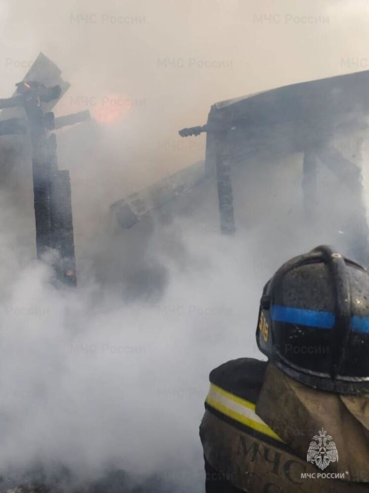 Ещё одна баня сгорела в Калужской области