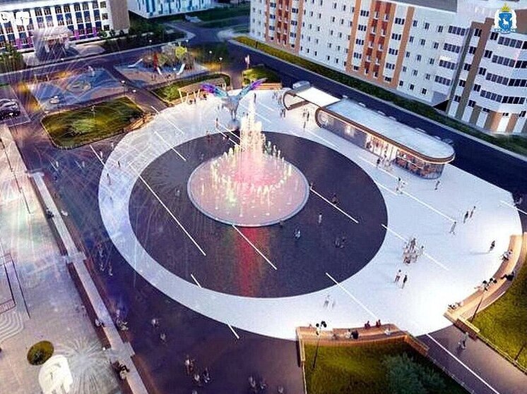 Новую площадь со светомузыкальным фонтаном построят в Новом Уренгое к юбилею города