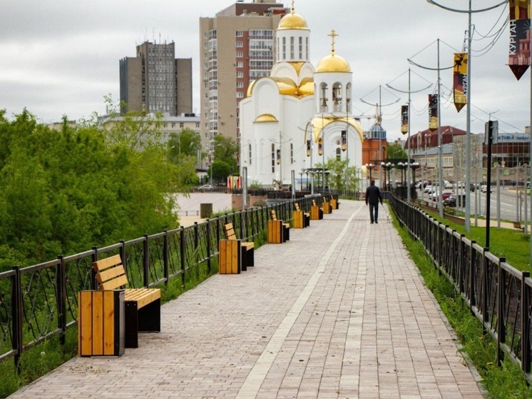 В Кургане завершается ремонт набережной