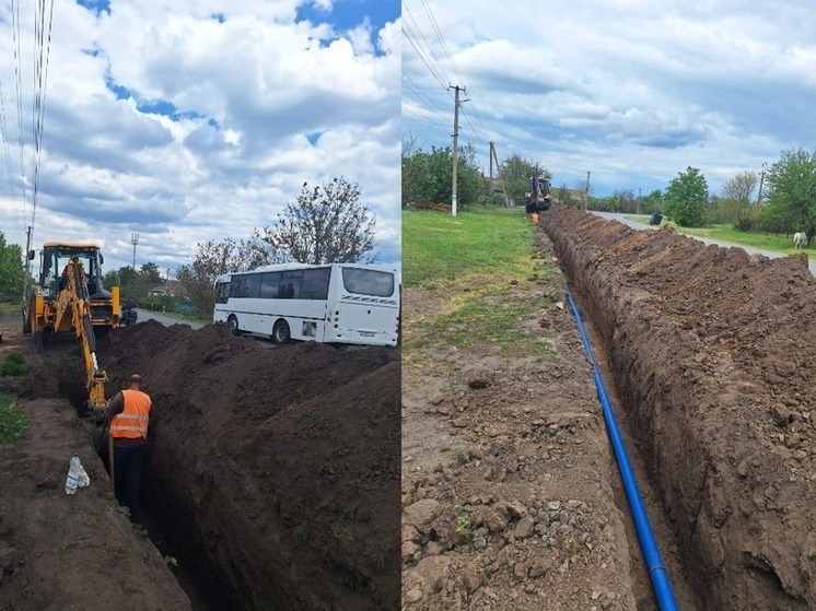 Севастополь помогает менять водопровод в Каменском на Запорожье
