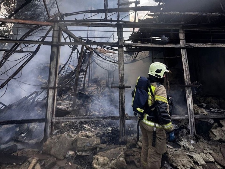 В Ростове-на-Дону пожарные потушили крупное возгорание на Штахановского