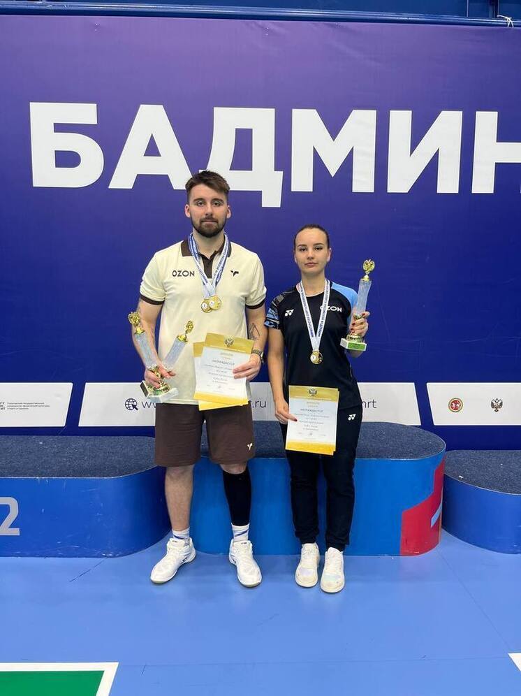 Спортсмены из Башкирии стали чемпионами кубка России по бадминтону