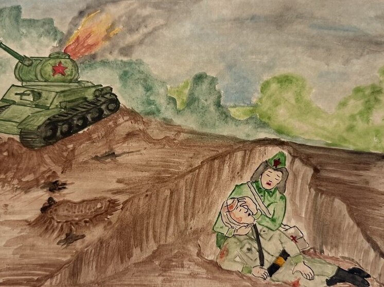 На Алтае проходит конкурс детских рисунков в честь подвига военных медиков