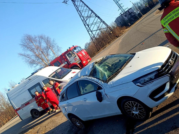 Lada Vesta сделала «сальто» в Мурмашах
