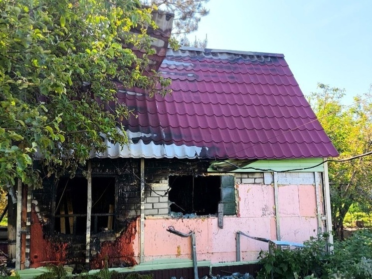 В Балаковском районе огонь уничтожил баню
