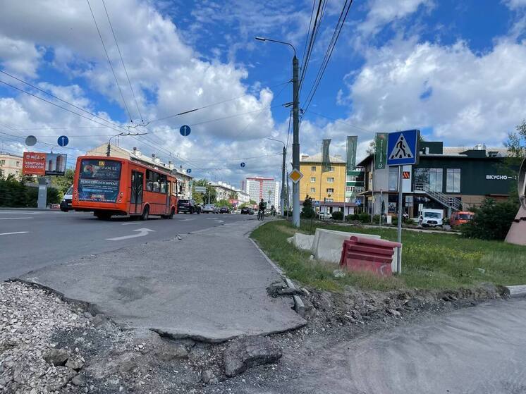 Ремонтные работы на пр. Ленина в Нижнем завершат к сентябрю