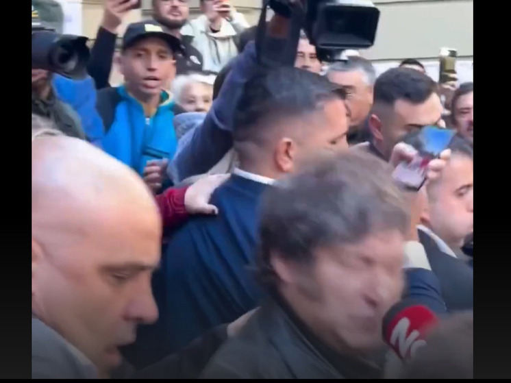 Infoveloz: журналист ударил президента Аргентины Милея микрофоном по лицу
