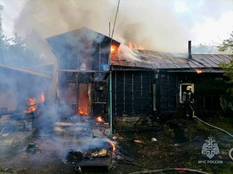 В Барнауле мужчина и молодая женщина погибли на пожаре в частном доме