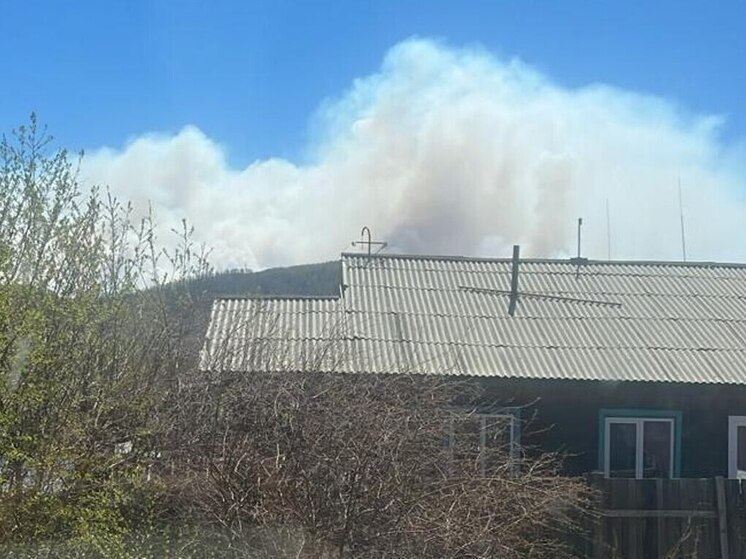 Жители поселка в Забайкалье боятся подошедшего лесного пожара