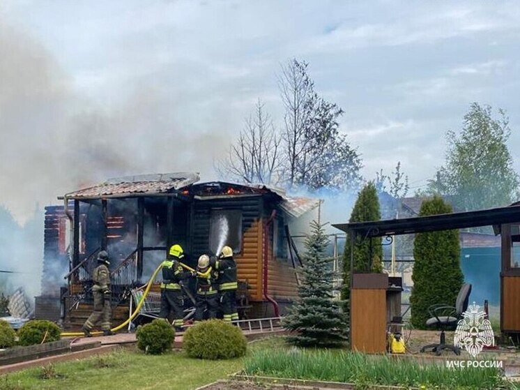 Пожар в дачном доме в тульском СНТ “Елочка” оперативно ликвидирован