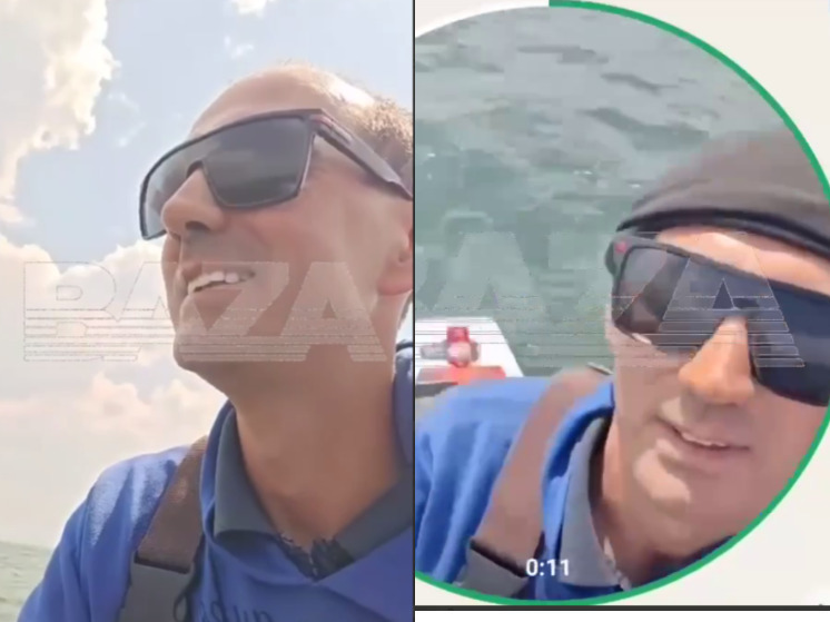 В сети появилось последнее видео с пропавшим в море сапером Виктором и его спутницей