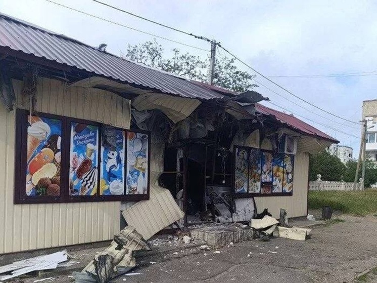 В Днепрянах в результате атаки БПЛА повреждено здание магазина