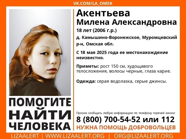 В Новосибирске ищут 18-летнюю девушку в серой водолазке