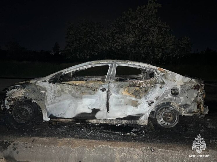 На севере Волгограда ночью сгорели сразу две легковые машины