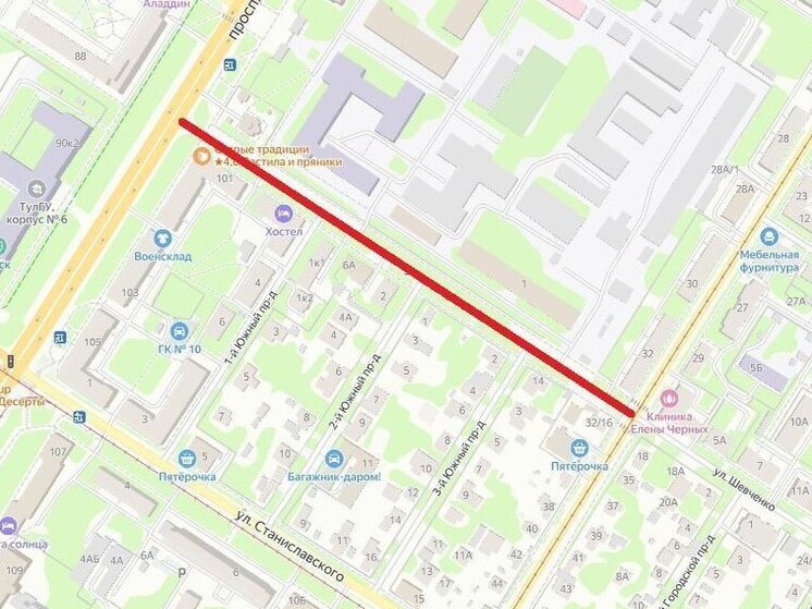 В Туле на улице Шевченко вводятся ограничения на парковку