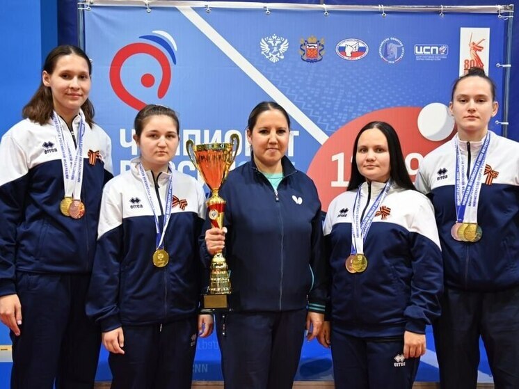 Команда Чувашии выиграла чемпионат России по настольному теннису среди глухих