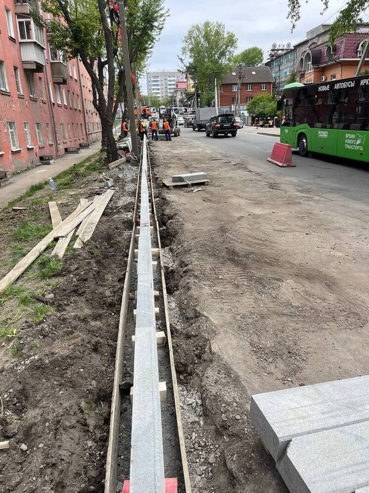 На 22 участках дорог в Иркутске ведется комплексный ремонт