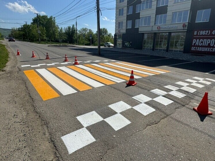 Девять тысяч квадратных метров дорожной разметки обновили в Невинномысске
