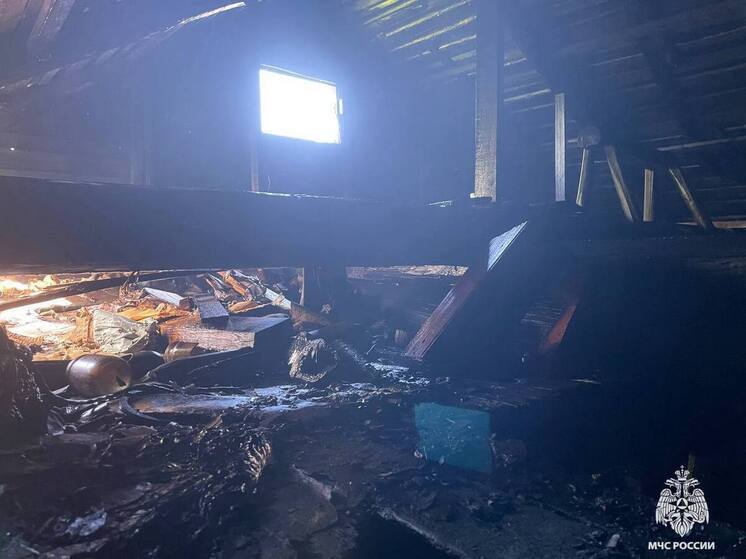 Названа причина пожара в деревянном доме в Тверской области