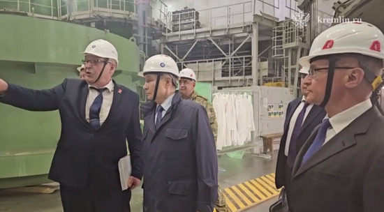 Путин посетил строящуюся Курскую АЭС-2: видео
