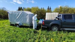 В Локнянском округе с борщевиком борются с помощью дронов