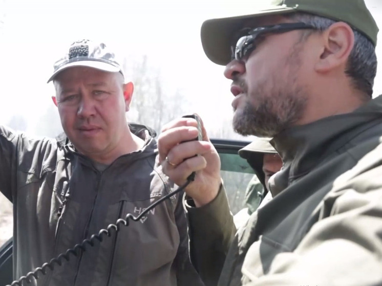Осипов приехал на лесной пожар возле села Танха в Забайкалье