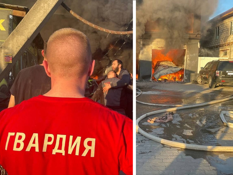 Крупный пожар на миллионы рублей произошел в Новосибирске