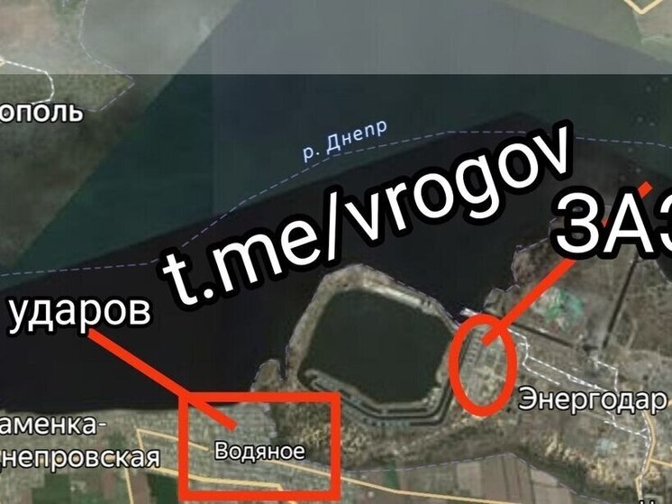 ВСУ ведут обстрел села Водяное поблизости от Запорожской АЭС