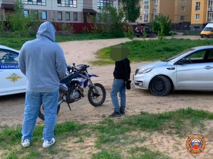 Одиннадцатилетнего мальчика за рулем питбайка поймали в Твери